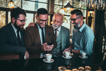 A casual business meeting