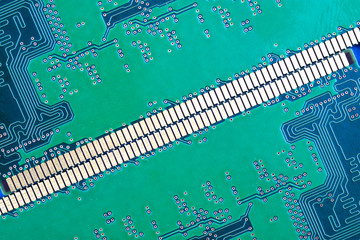 background of the electronic circuit green contacts
