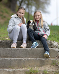 Portrait of two sisters