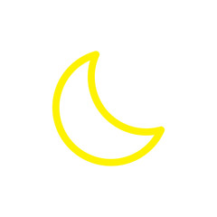 Fototapeta na wymiar moon symbol vector
