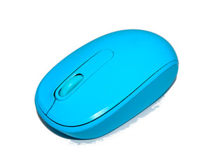 Wireless computer mouse isolated on white background