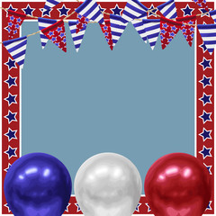 4th of July Background design for greeting cards in super high resolution.