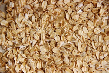 lots of gluten-free oatmeal, close-up. the concept of gluten free