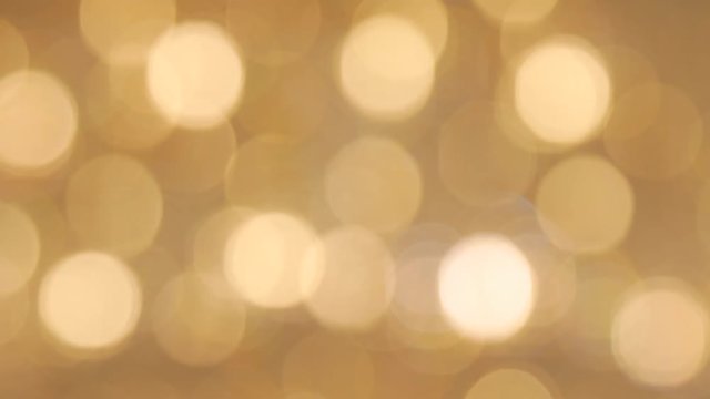 Golden out of focus lights