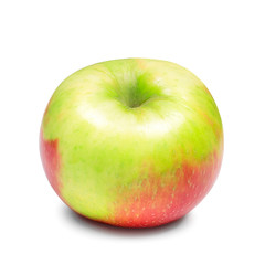 Green apple on an isolated white background