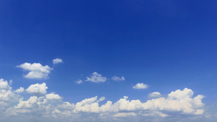 Scenery of the cloud spreading in the sky