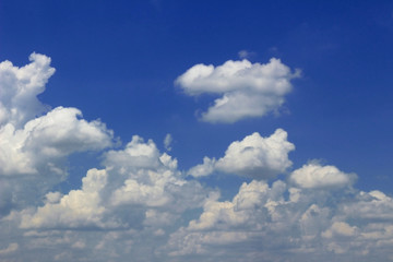 Naklejka na ściany i meble Scenery of the cloud spreading in the sky