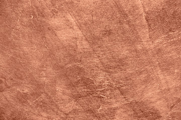 Abstract brushed copper surface metallic texture. Retro background - obrazy, fototapety, plakaty