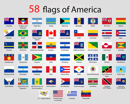 Flat Round Flags of America - Full Vector CollectionVector