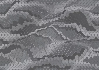 Wallpaper murals Grey seamless snake skin camouflage pattern urban