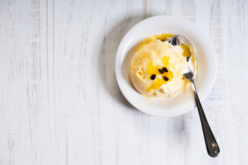 passion fruit ice cream