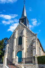 Fototapeta na wymiar Gonneville-sur-mer. Eglise Notre Dame de l'Assomption. Calvados. Normandie