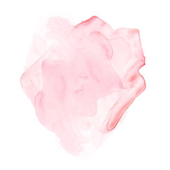 Watercolor spot of Gentle pastel beige color