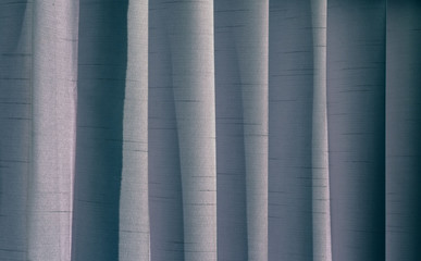 Gray curtains with light