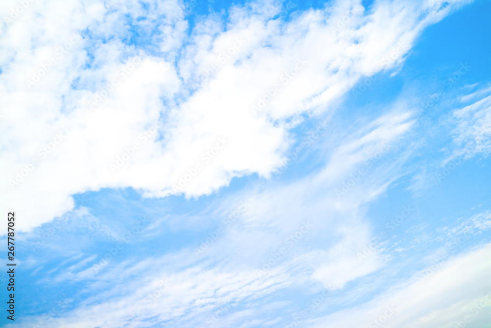 Wall mural blue sky with cloud