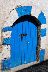 old door in the eastern city