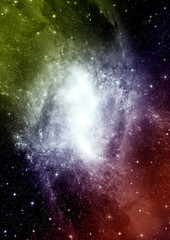 galaxy in a free space