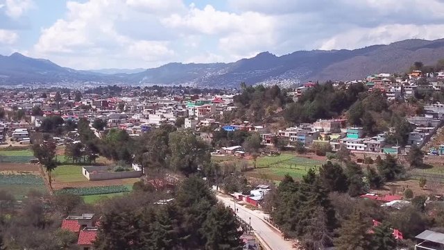 Aerial View. San Cristobal de las Casas in Mexico in the Chiapas state