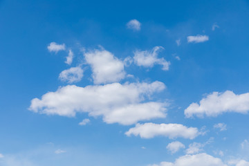 Blue sky and whit cloud background