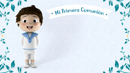 Primera Comunión Niño 3D - 267797404