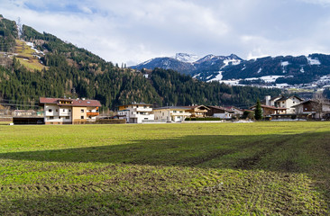 Fototapeta na wymiar Ski resort Zell am Ziller, Tyrol, Austria.