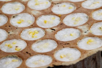Coconut milk mix sugar and flour ,Thai dessert