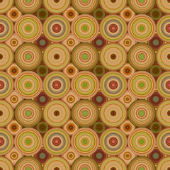 Abstract geometric circle mosaic pattern background - seamless illustration
