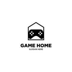 Game Home Logo Design Vector