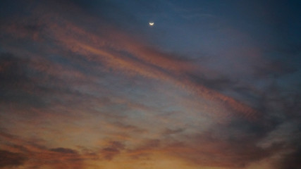 dramatic sky with clouds