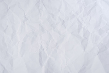 White crumpled paper background and texture, Wrinkled creased paper white abstract.Abstract white crumpled paper background.