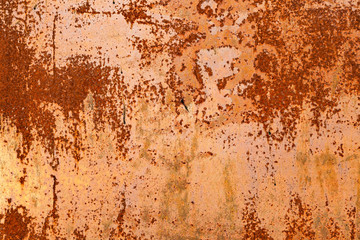 Fototapeta premium Grunge zardzewiały metal tekstury, rdza i utlenione tło metalowe. Stary metalowy panel żelazny.