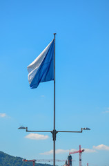 Zurich flag in the wind
