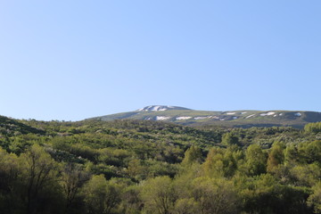 Fototapeta premium view of mountains