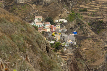 Fototapeta na wymiar village Fontainhas, Cape Verde