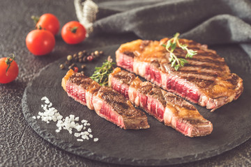 Grilled beef steak