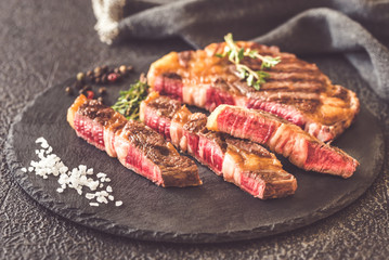 Grilled beef steak