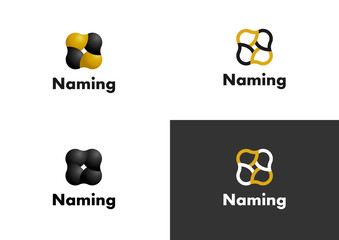 Modern logotype. 4 variations.