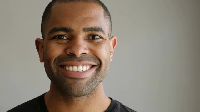 Portrait of a black man smiling