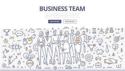 Fototapeta na wymiar Business team concept. Group of businesspeople in casual wear standing in office environment. Successful teamwork