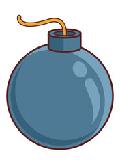 bomb explosive icon cartoon