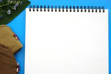 white form for records on a blue background with forget-me-nots. theme of war. victory. memory