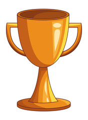 success champion trophy cartoon