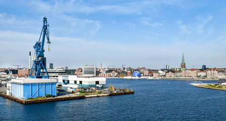 Cityscape of Aarhus in Denmark 