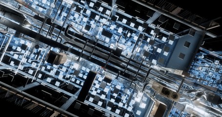 BIM model of internal utilities of the building