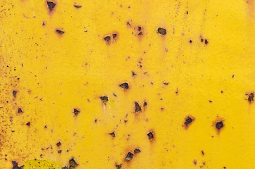 Yellow rusty metal texture