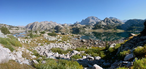 Titcomb Basin in the Wind River Range in Wyoming 