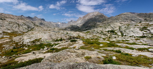 Titcomb Basin in the Wind River Range in Wyoming 