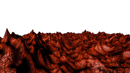 cosmic abstract landscape. 3d render illustration