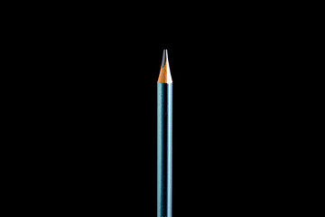 beautiful black, colored pencil on black background. Soon to school. Back to School