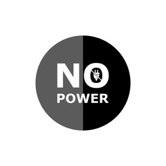 No power sign, Electric logo, Power icon, Plug in symbol